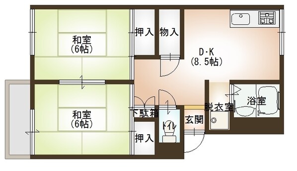 モンカルチェ小川の物件間取画像